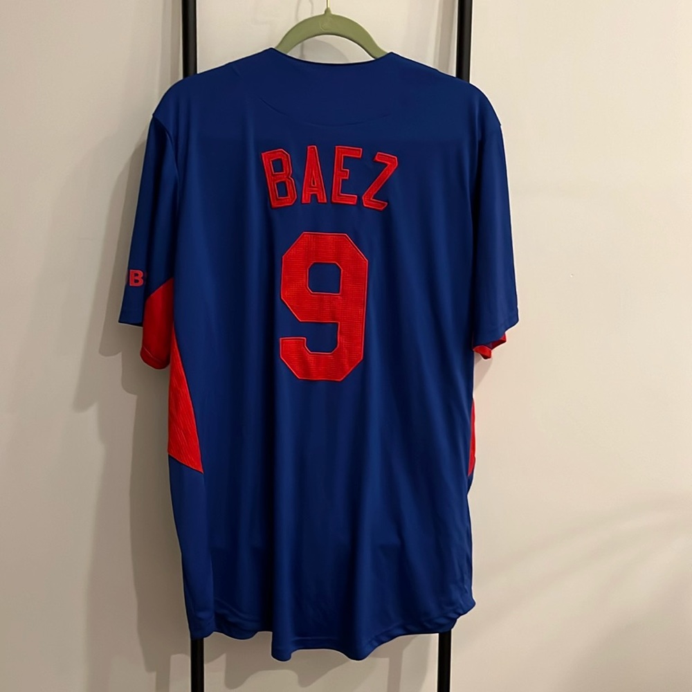 Genuine Merchandise Chicago Cubs Baseball # 9 Javier Baez Jersey Adult Size L